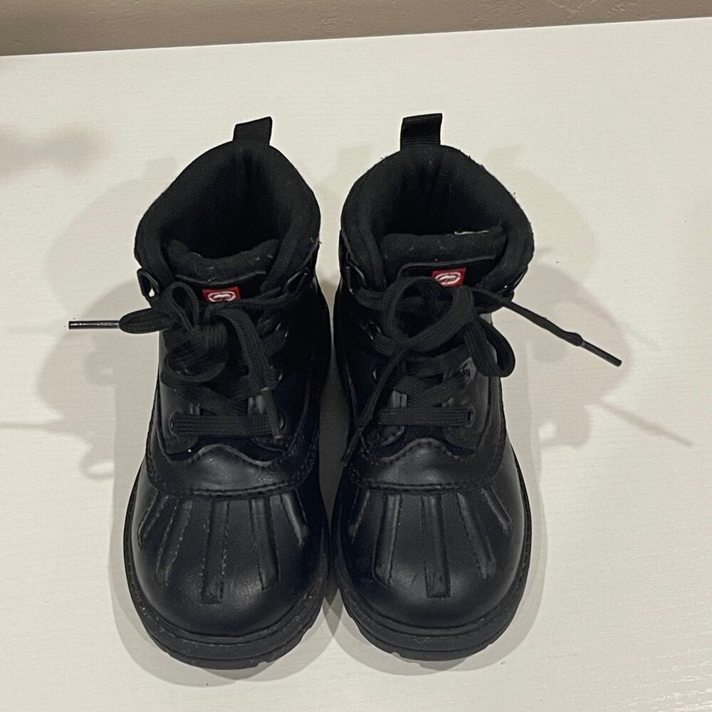 UNLTD Toddler Black Boots Size 8 West-01T - Picture 6 of 9